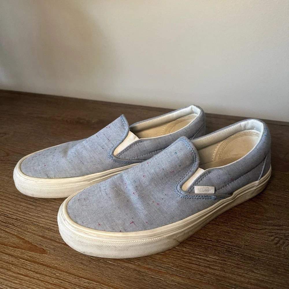 Women’s Baby Blue Vans size 8.5 - Picture 1 of 1